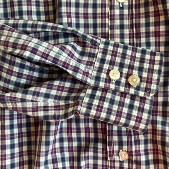 Boss by Hugo Boss blue/purple plaid regular fit button down shirt - Picture 6 of 8